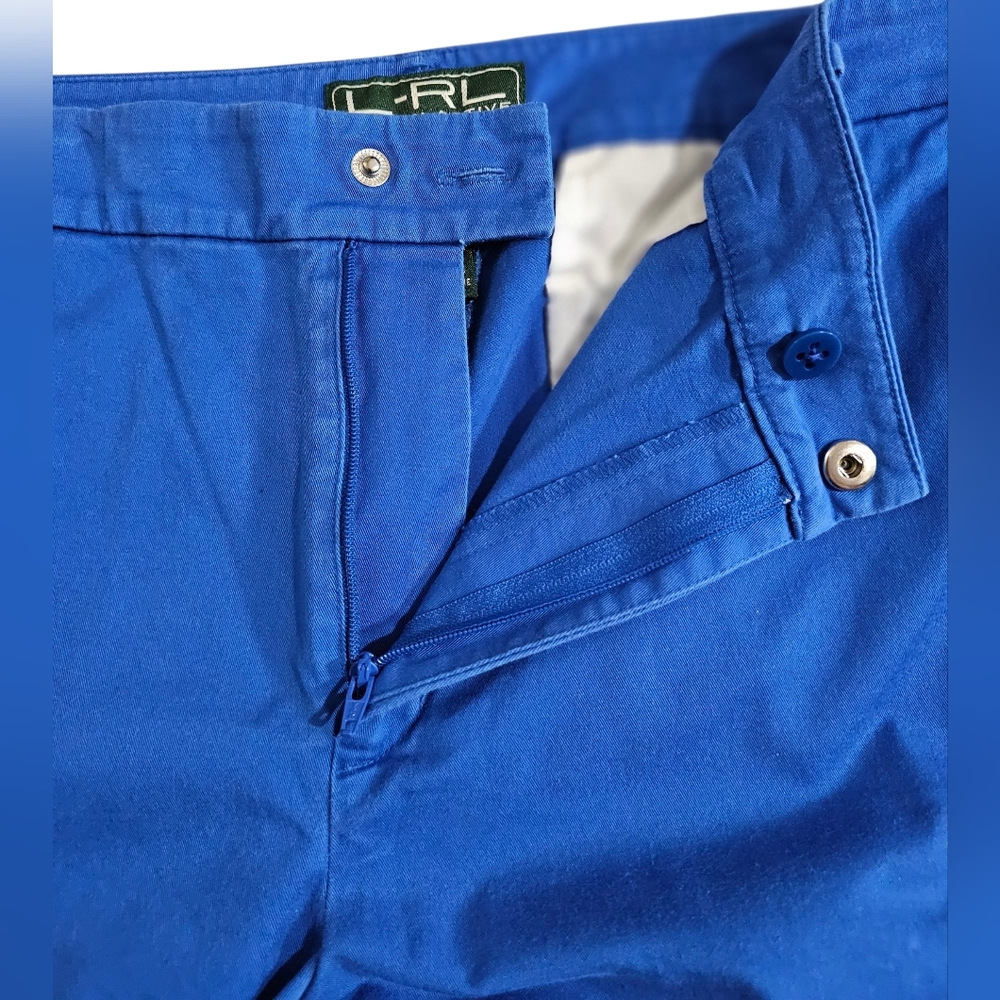 LRL Lauren Active Ralph Lauren Women Blue Shorts Size 12 Bermuda - Picture 7 of 13